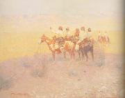 Frederic Remington Evening in the Desert (mk43) Sweden oil painting artist